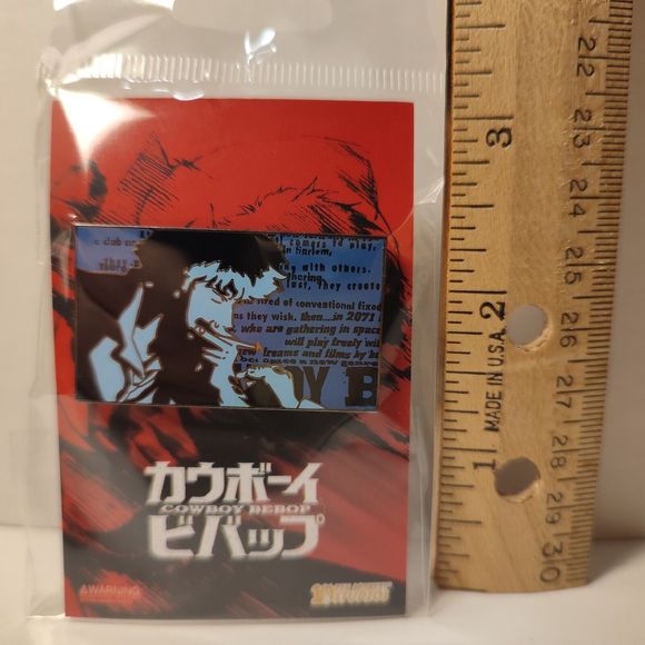 Cowboy Bebop Blue Cigarette Spike Enamel Pin Official Collectible Anime Brooch - Picture 3 of 3